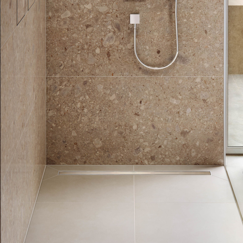 Hansgrohe RAINDRAIN ORIGINALтрап для душа 1200мм (комплект), цвет сталь, (56201800)