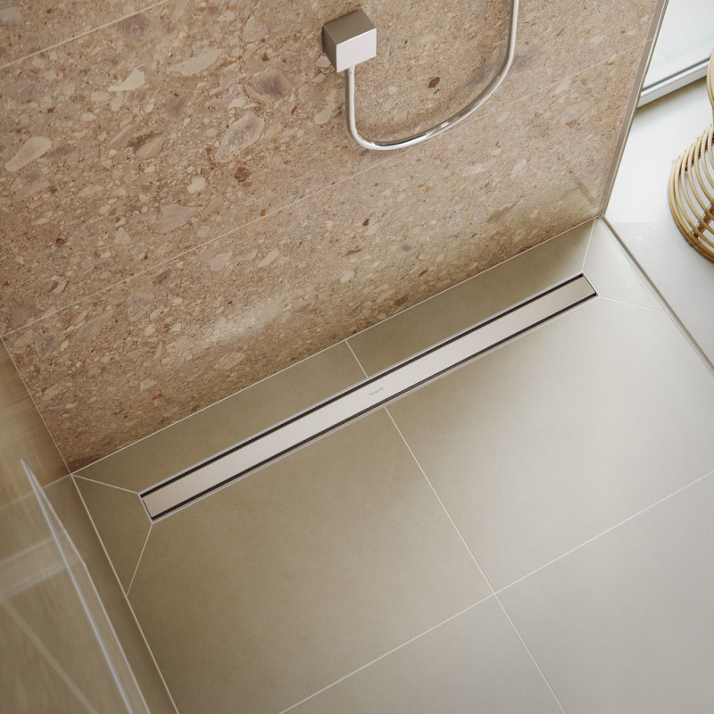 Hansgrohe RAINDRAIN ORIGINALтрап для душа 1200мм (комплект), цвет сталь, (56201800)