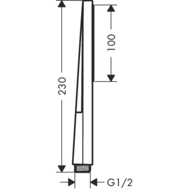 Hansgrohe PULSIFY Eручной душ 1 режим, Ecosmart,цвет черный матовый, (24320670)