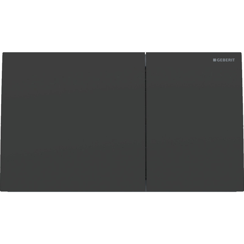 Geberit SIGMA70 SQUARE змивна клавіша для подвійного змиву, чорний матовий/ легко чиститься, (115.622.14.1)