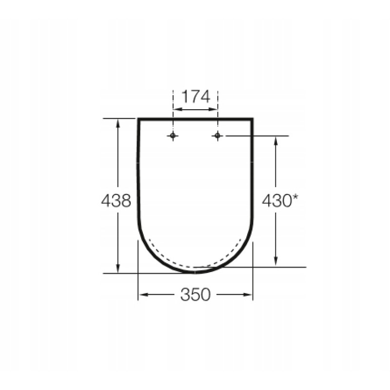 ROCA DEBBA Square сидіння з кришкою для унітазу, дюропласт, з системою плавного опускання, швидкознімне, (A8019D200B)