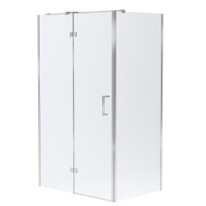 VOLLE SOTA 120-C душевая кабина 120*80*200см прямоугольная, реверсивная, распашная, профиль хром, стекло прозрачное, (1038.134601)