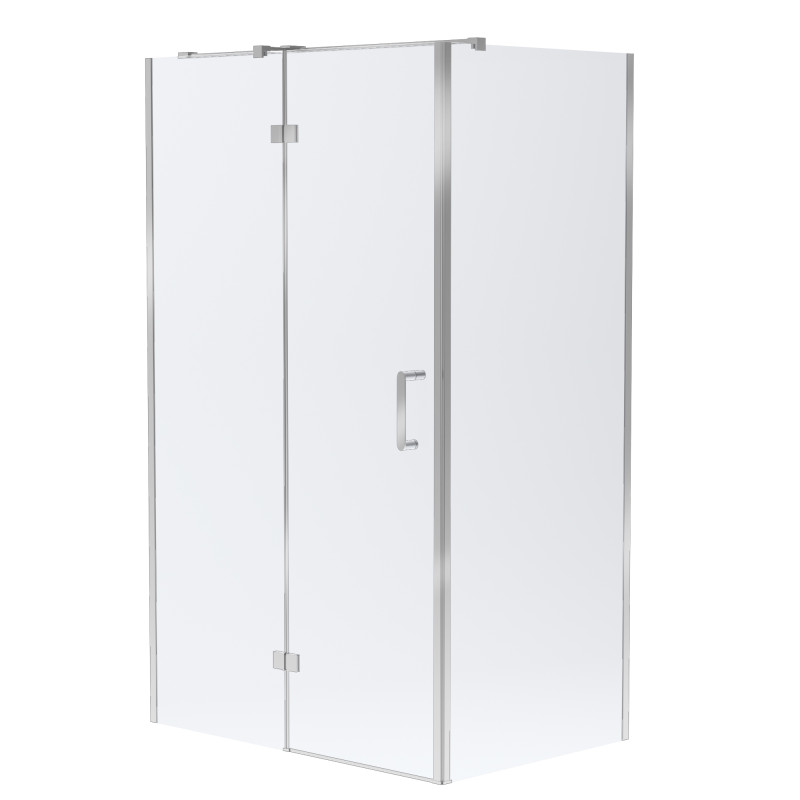 VOLLE SOTA 120-C душевая кабина 120*80*200см прямоугольная, реверсивная, распашная, профиль хром, стекло прозрачное, (1038.134601)