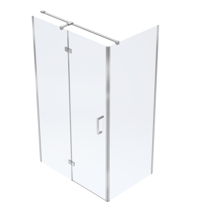 VOLLE SOTA 120-C душевая кабина 120*80*200см прямоугольная, реверсивная, распашная, профиль хром, стекло прозрачное, (1038.134601)