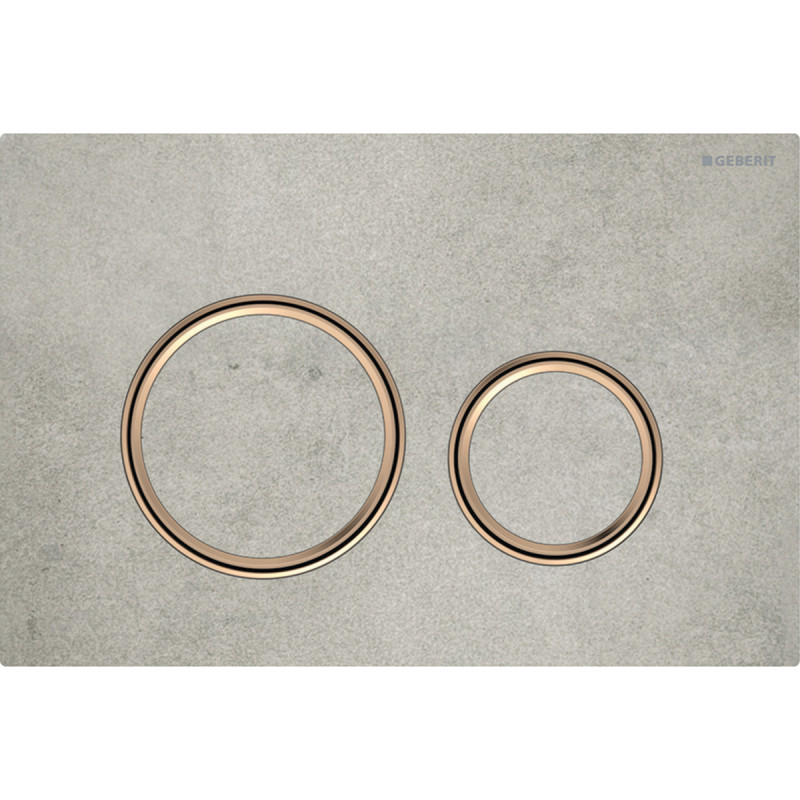 Geberit SIGMA50 ROUND змивна клавіша для подвійного змиву, червоне золото/під бетон, (115.650.JV.1)