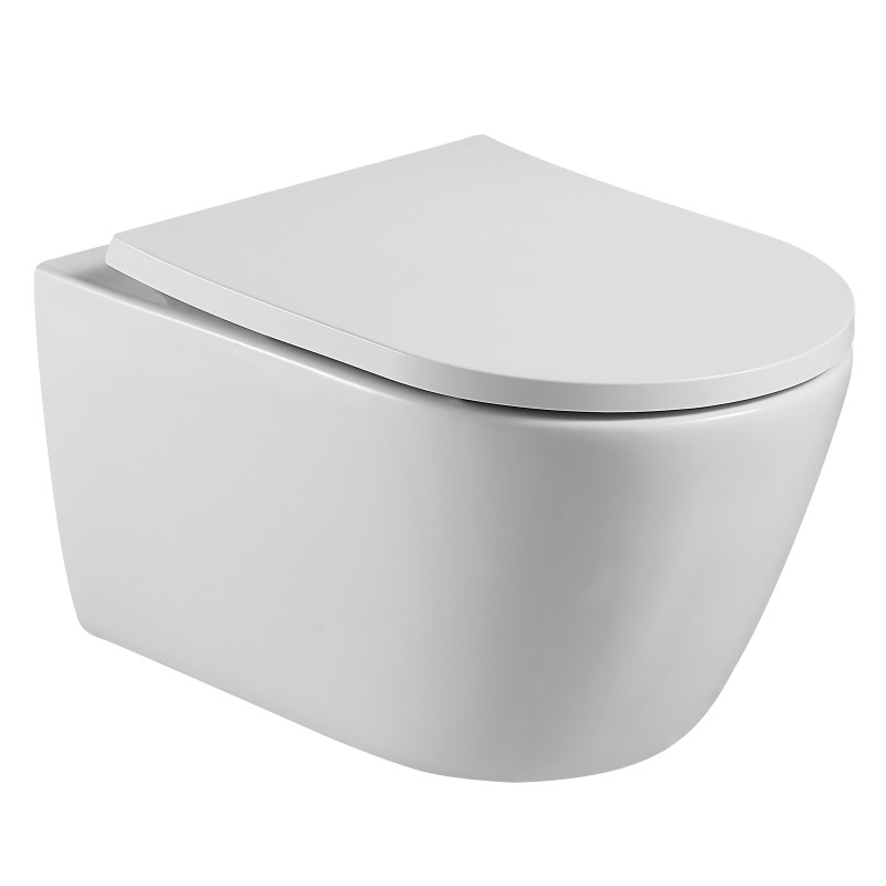 IMPRESE VACLAV унитаз подвесной (52,5*36*33см, rimless, сиденье тонкое duroplast slow-closing), (c06806403)