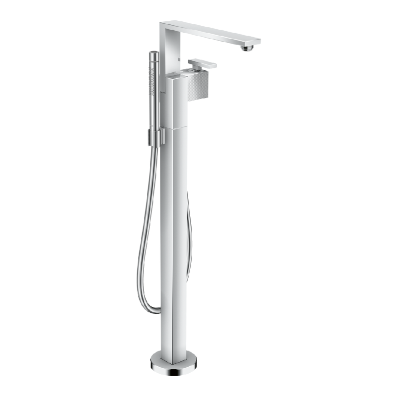 Axor EDGE смеситель для ванны, однорычажный, напольный, Diamond cut, хром, (46441000)