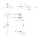 IMPRESE система душова, прихований монтаж, термостат з кнопками CENTRUM, верхній душ Ø400мм (S400SS2+SH01-300B+W120T3+VRB-15410Z+1617+HC03), хром, (SET20220110)
