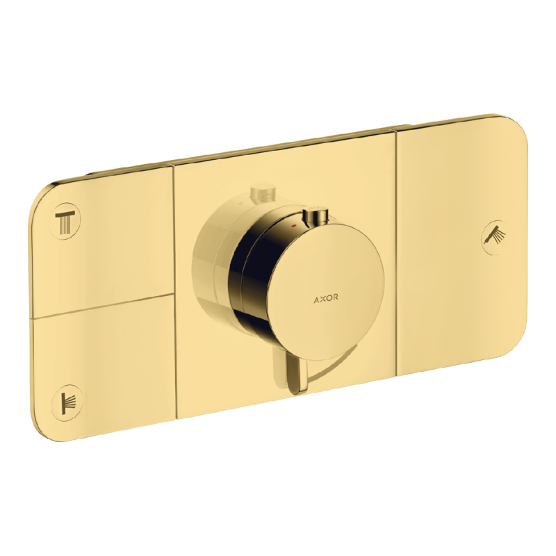 Axor ONE термостат для душа на 3 потребителя, СМ, полированное золото, (45713990)