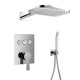 IMPRESE SMART CLICK система душова прихованого монтажу, змішувач 3 функції, форма Q (ZMK101901101(NO:1-2)+ZMK101901101(NO:2-2)+ZMK101901202+ZMK101901221), хро, (ZMK101901246)