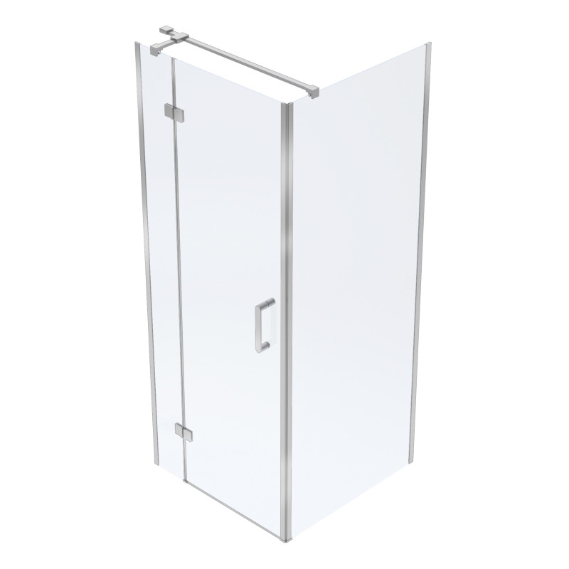 VOLLE SOTA 90-C душевая кабина 90*90*200 см квадратная, реверсивная, распашная, профиль хром, стекло прозрачное, (1038.124501)