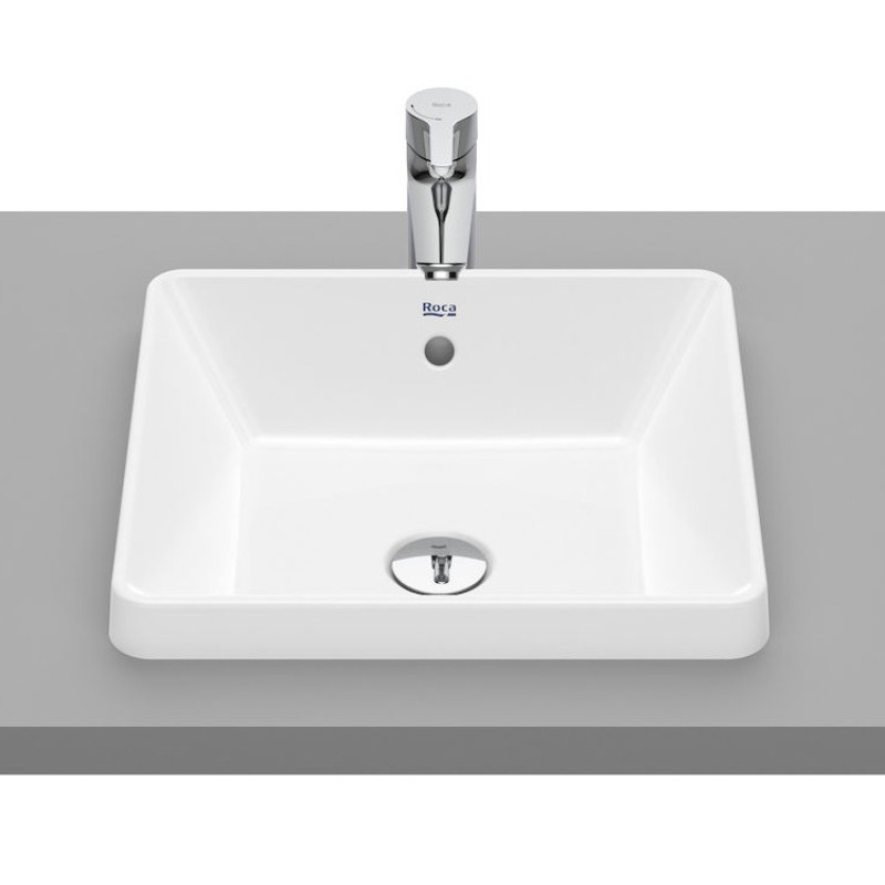 ROCA GAP умивальник 39*37 см, квадратний, що вбудовується, без отвору під змішувач, (A3270Y7000)