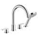 Hansgrohe VERNIS BLEND смеситель для ванны на 4 отверстия, ручной душ, хром, (71456000)