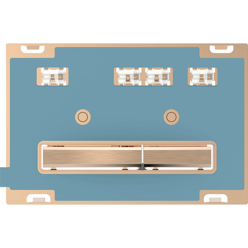 Geberit SIGMA50 SQUARE змивна клавіша для подвійного змиву, червоне золото /за специфікацією замовника, (115.670.00.2)