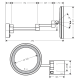 Hansgrohe ADDSTORIS зеркало для бритья, с пдсветкой LED, цвет полированная бронза, (41790140)