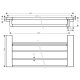 Hansgrohe ADDSTORIS полка з тримачем для рушників, колір білий матовий, (41751700)