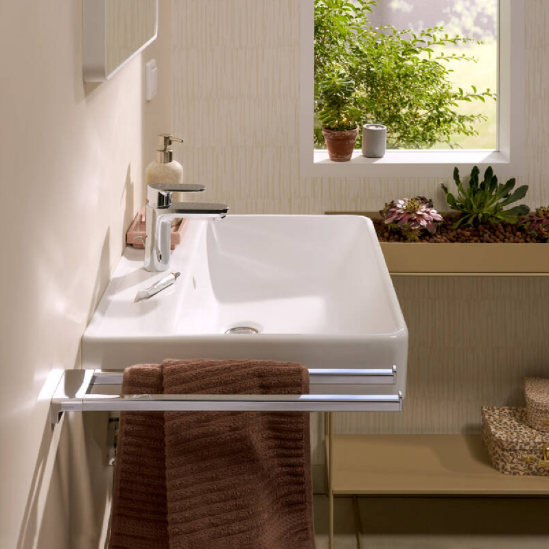 Hansgrohe ADDSTORIS держатель для полотенца, двойной, цвет хром, (41770000)