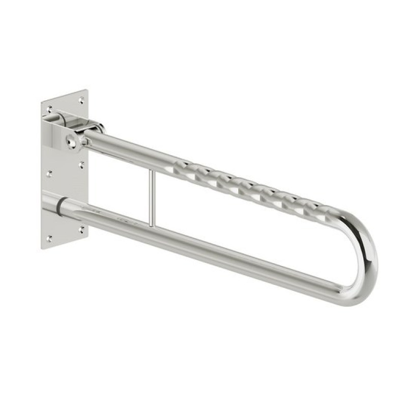 KOLO LEHNEN FUNKTION поручень для туалета настенный, дугообразный, откидной 70см, матовая поверхность, Польша (L1061002)