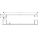 Hansgrohe ADDSTORIS держатель для банных полотенец,полированное золото, (41747990)