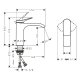 Hansgrohe VIVENIS смеситель для умывальника 110, однорычажный, без сливного гарнитура, хром, (75022000)