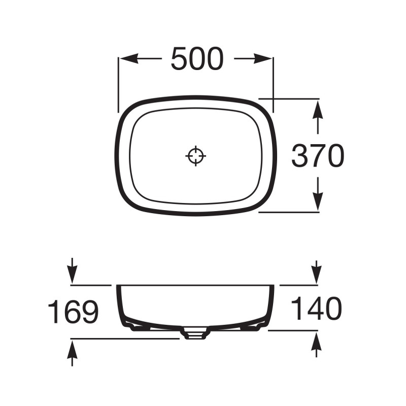 ROCA Умивальник INSPIRA A327500640, (A327500640)