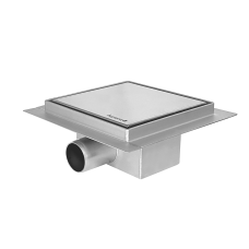 IMPRESE i-FLOW SS трап водовідвідний 150*150 мм, AISI 304, решітка під плитку, (d44150S13)