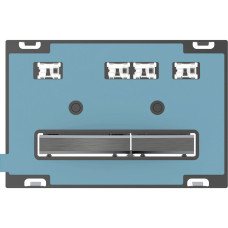 Geberit SIGMA50 SQUARE змивна клавіша для подвійного змиву, чорний хром /за специфікацією замовника, (115.671.00.2)