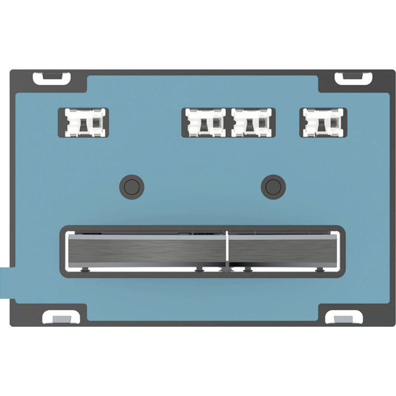 Geberit SIGMA50 SQUARE змивна клавіша для подвійного змиву, чорний хром /за специфікацією замовника, (115.671.00.2)