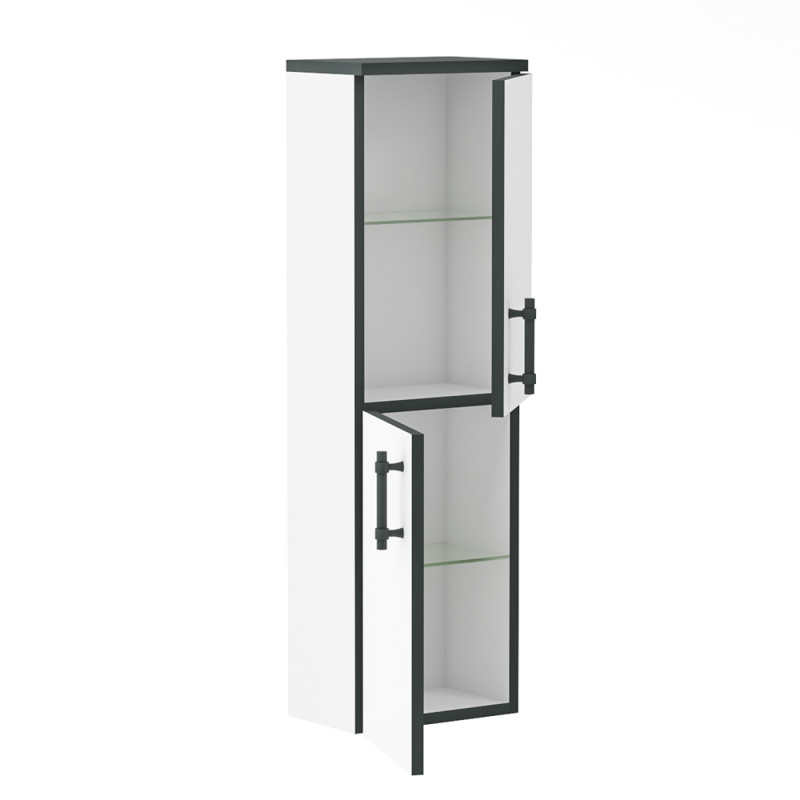 IMPRESE BLACK EDGE пенал підвісний 99*30*20см, білий, (f32113W)