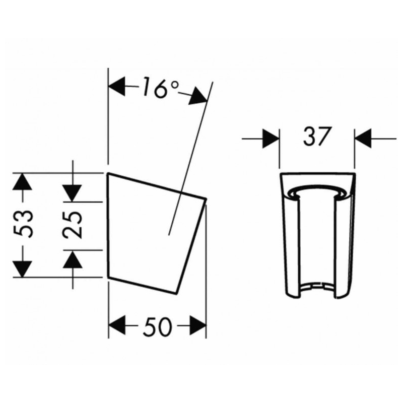 Hansgrohe PORTER`S держатель душа, белый матовый, (28331700)