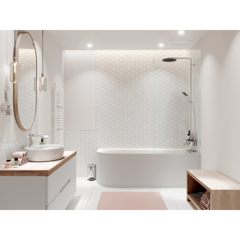 Hansgrohe PULSIFY Showerpipe душова система 260 з термостатом на ванну, (24230000)