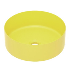 IMPRESE Умывальник накладной 35,8*35,8*13,7см круглый, matt yellow, (i11102MY)