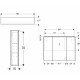 Geberit OPTION PLUS зеркальный шкаф 90*70*17,2см, с подсветкой, три дверцы, с зеркальным покрытием, (500.594.00.1)