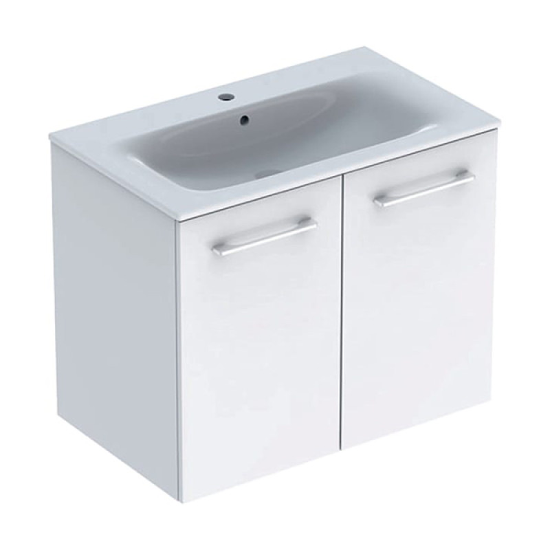 Geberit Тумба з умивальником SELNOVA SQUARE 501.256.00.1, білий, (501.256.00.1)