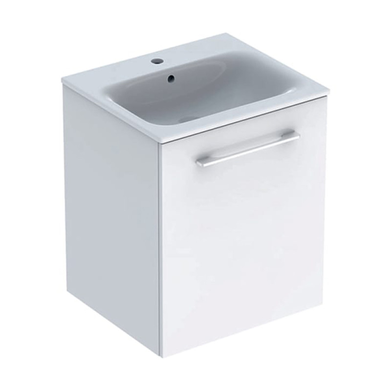 Geberit Тумба з умивальником SELNOVA SQUARE 501.248.00.1, білий, (501.248.00.1)