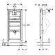 Geberit Инсталляция для писсуара Duofix (111.686.00.1)