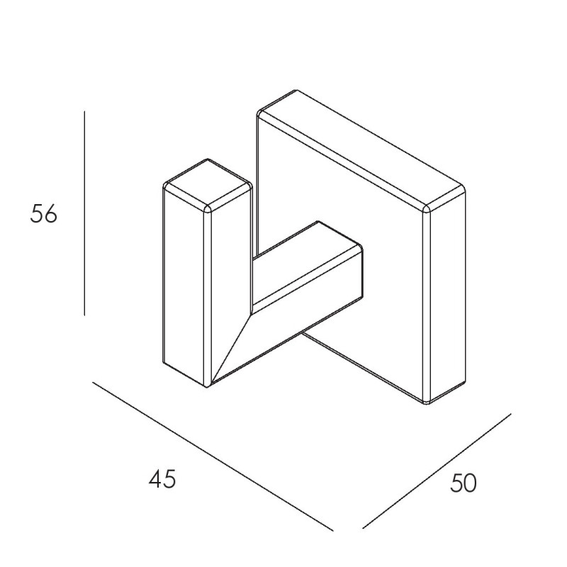 IMPRESE BILOVEC гачок, хром, (101255)