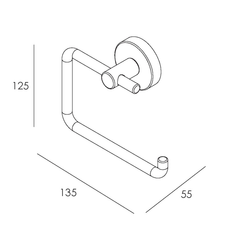 IMPRESE SKALA тримач для туалетного паперу, хром, (142275)