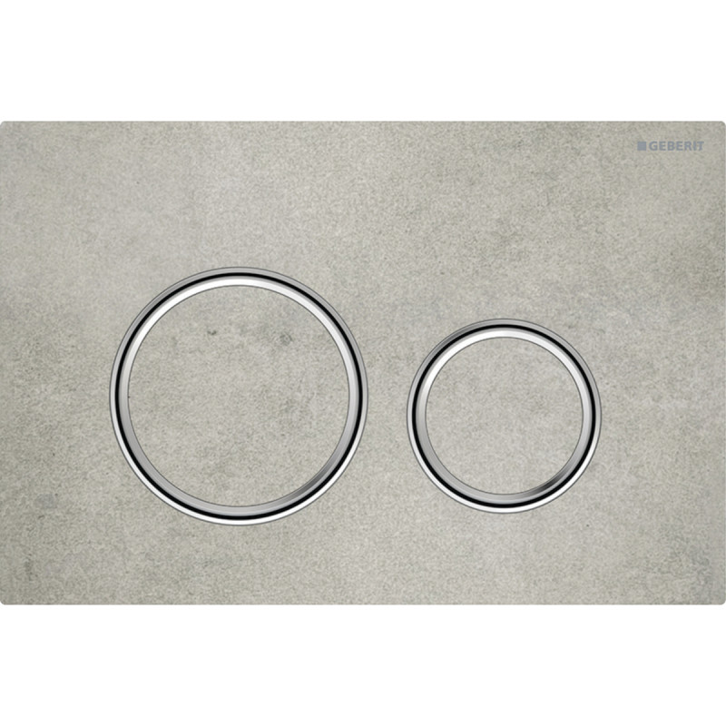 Geberit SIGMA50 ROUND змивна клавіша для подвійного змиву, хромований /під бетон, (115.884.JV.1)