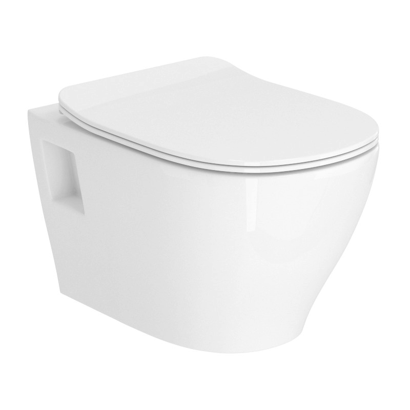 IMPRESE ALBA унiтаз пiдвiсний 52,5*36*40см з твердим сидiнням slow-closing, (i11201)