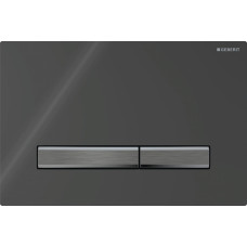 Geberit SIGMA50 SQUARE змивна клавіша для подвійного змиву, чорний хром /чорний, (115.671.DW.2)
