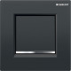 Geberit TYPE20 SQUARE система керування пісуаром з електронним запуском змивання, живлення від мережі, захисна панель типу 20, чорний, (116.027.KM.1)
