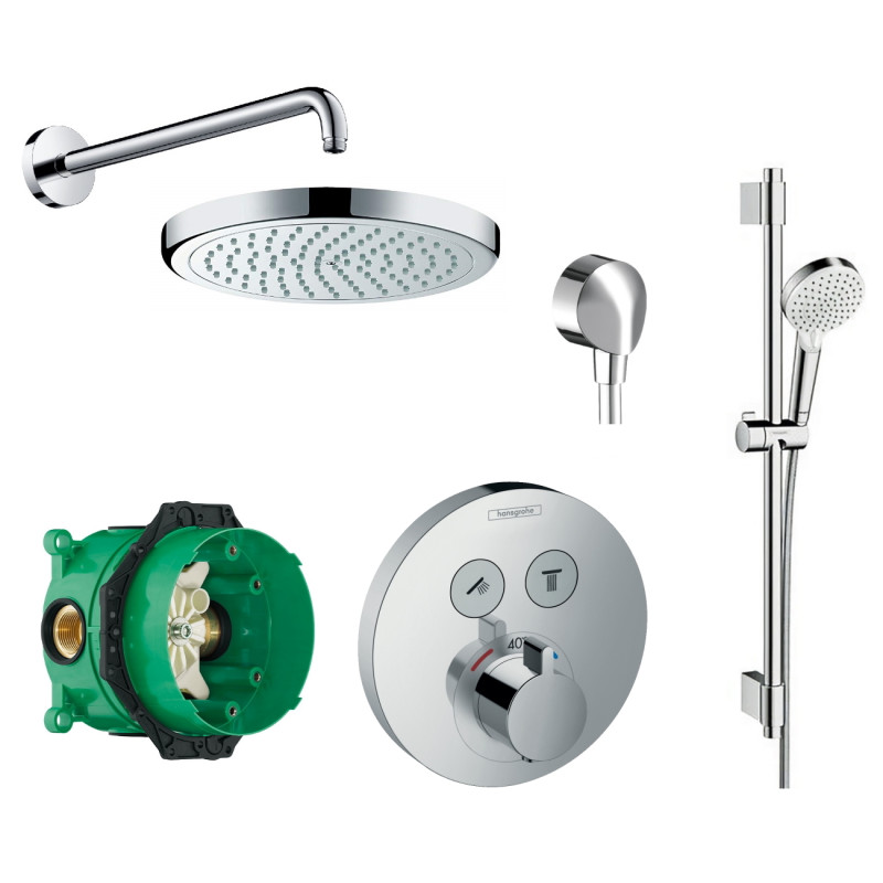 Hansgrohe SELECT душовий набiр (27413000+26464000+15743000+01800180+27353400+27454000), (15743111)