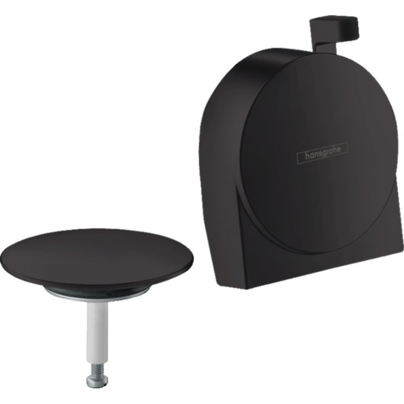 Hansgrohe EXAFILL зовнiшня частина виливу на ванну з набором для зливу та переливу, колiр чорний матовий, (58117670)