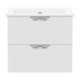 IMPRESE NOVA VLNA комплект меблів 80см, білий: тумба підвісна, 2 ящика + умивальник накладний, (f32103W)