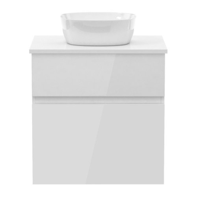 IMPRESE BLATNA тумба 60см подвесная, со столешницей, 2 ящика, белая, (f3208W(1))