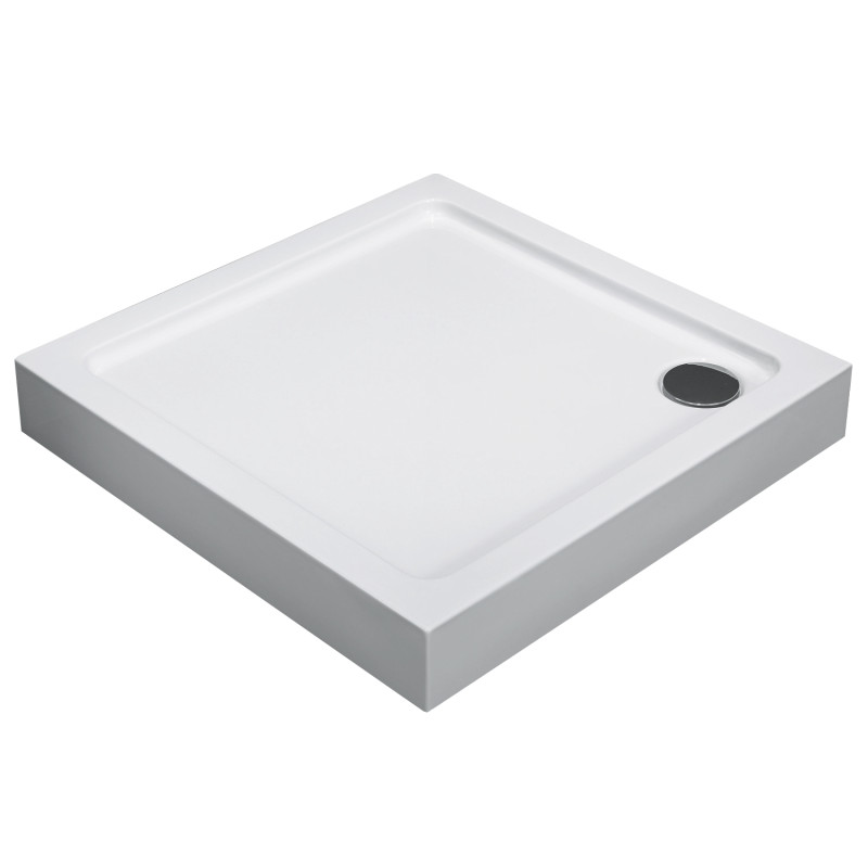 IMPRESE піддон квадратний 90*90см акриловий з формованою панеллю, в комплекті з сифоном антизапах, (TRS9090)