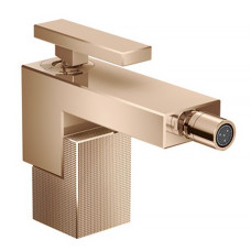 Axor EDGE змiшувач для бiде, одноважiльний, зi зливнимгарнiтуром push-open, алмазна огранка, шлiфоване червоне золото, (46211310)