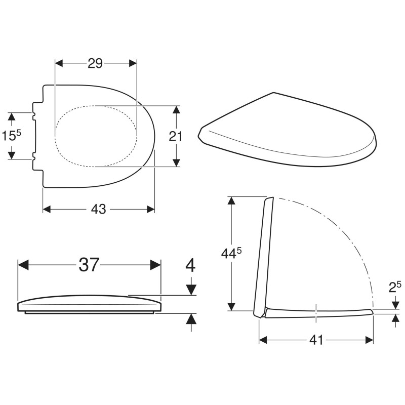 KOLO RUNA/MODO сидiння до унiтазу, soft-close, дюропласт, швидкозйомний мiкролiфт, Украина (S110163420)