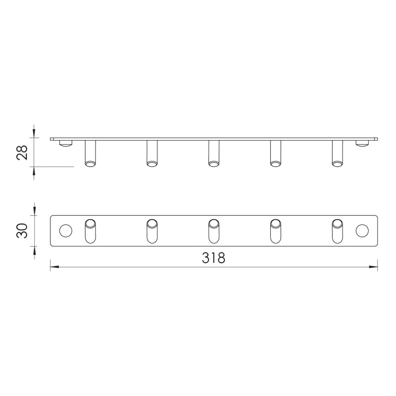IMPRESE Гачок (5 шт) під кутом, (102222)